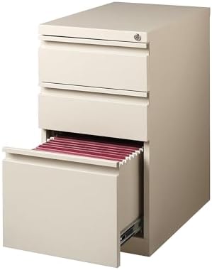 Staples 3-Drawer Vertical File Cabinet, Letter Size Documents, Lockable, 19.88" D x 15" W x 27.75" H, Black