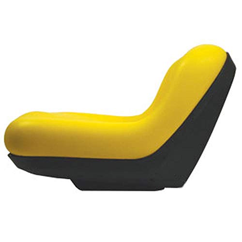 GY20495 Yellow Mid Back Lawn Tractor Seat Fits John Deere L100 L110 LA100