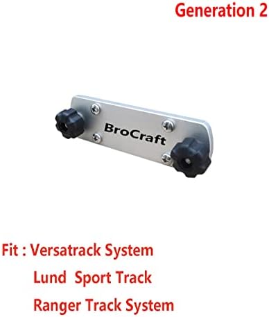 Brocraft Universal Track Bracket - Fit Lund, Versatrack, G3, Smokercraft, Lowe Boat Gunnel Track System