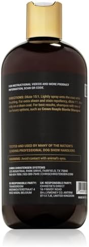 Crown Royale Magic Touch Formula 2 Pet Grooming Spray Concentrate, No Heavy Build-Up, Finishing Spray, Prevents Coat Matting
