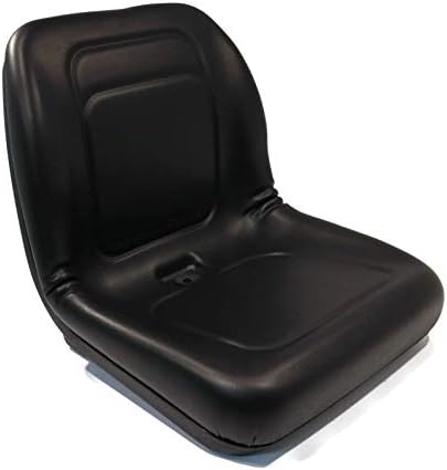 Lawn Mower, Garden Tractor UTV / ATV Seat Black High Back Vinyl Universal Mount B1LGT100BL