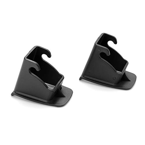 2pcs Car Child Seat ISOFIX Interface Buckle, Black Fixed Guide Groove