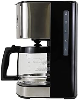 Kenmore Coffee Maker 12 cup Drip Coffee Machine Reusable Filter Programmable Timer Digital Display Aroma Control Glass Carafe Charcoal Water Filter