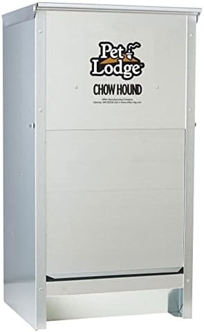 Little Giant Chow Hound Heavy Gauge, 25 Pound Capacity, Silver, Pack of 2