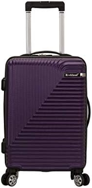 Rockland Star Trail Hardside 2 Piece Expandable Spinner Wheel Luggage Set, (20"/24"/28"), Champagne