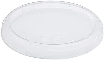 Karat Earth KE-DCL117-PLA Lid for 8-32 oz. PLA Deli Container (117mm), Clear - Case of 500 pcs