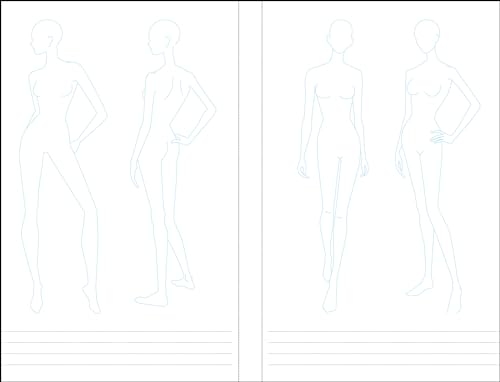 Essentials Fashion Sketchbook (366 Figure Templates to create your own designs!) Fashion Sketchpad