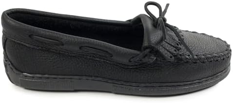 Minnetonka Women's Moosehide Fringed Kilty Moccasin