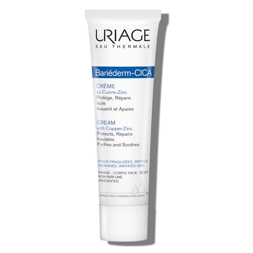 URIAGE Bariéderm-CICA Multi-Purpose Restoring Cream with Copper-Zinc & D-Panthenol | Enhances Skin Repair, For All Ages & Skin Types, Fragrance-Free