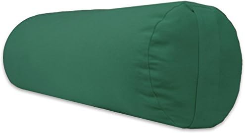 YogaAccessories Supportive Round Cotton Yoga Bolster