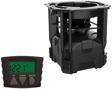 American Hunter 5-Gallon Nesting Hopper w/ECON Digital Feeder Kit - Adjustable Durable Deer Wild Game Hunting Attraction Automatic Feeding Station