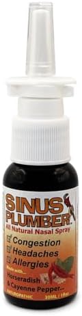 Sinus Plumber Pepper Nasal Spray – Natural Sinus & Allergy Support – Original Formula - 1 fl oz