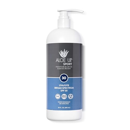 Aloe Up Sport Sunscreen Spray SPF 15, Water Resistant, Non-greasy, 6 oz | Broad-spectrum SPF 15; Water resistant up to 80 min; Non-greasy, With aloe vera gel, fragrance-free