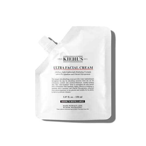 Kiehl's - Ultra Facial Cream Daily Moisturizer with 4.5% Squalane | Face Cream for Long-Lasting Hydration & Moisture - Fragrence Free & Suitable for All Skin Types