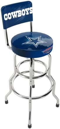 ARCADE1UP NFL Blitz High Back Stool with Adjustable Height and Swiveling Padded Seat (Dallas Cowboys)