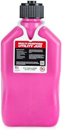 VP Racing 4x3812+3044B Motorsport Jug 5.5 Gallon Pink 4 Pack - Deluxe Hose, Tight Seal