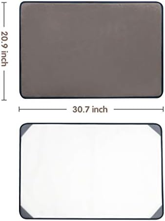 Tektalk Jigsaw Puzzle Board Portable Puzzle Mat with Dustproof Cover for Puzzle Storage Saver, Non-Slip Surface, Up to 1000 Pieces (Gray)