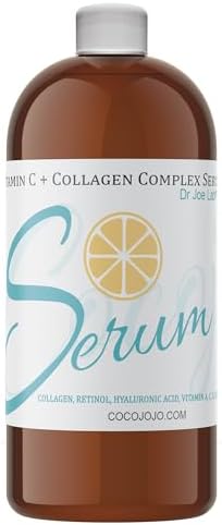 Dr Joe Lab #1 Vitamin C & Collagen Complex Serum Bulk - Multiple Purposes Face Skin Ultra Hydrating Rejuvenating Instant Moisturizer COCOJOJO (4 oz)