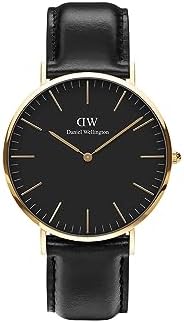 Daniel Wellington Classic Men’s Watch - 36mm - 40mm Case, Japanese Quartz Movement, Leather Strap, Water Resistant, Analog Watch for Men - Sheffield