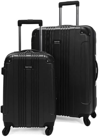 Kenneth Cole REACTION Out of Bounds Lightweight Hardshell 4-Wheel Spinner Luggage, Teal, 20-Inch Carry On