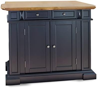 homestyles Americana Black Kitchen Island