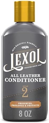 Lexol All Leather Cleaner 8 oz – Deep Cleaning formula for car interior, couches, furniture, shoes, boots, purses, jackets, gloves, saddles and motorcycle gear