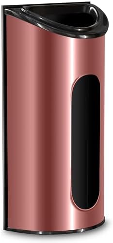 Utopia Kitchen Wall-Mounted Stainless Steel Grocery Bag Holder, Silver | Space-Saving Plastic Bag Holder for Kitchen, Pantry or Cabinet, Reusable Plastic Bag Organizer