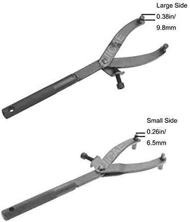 EUICAE Adjustable Wrench Clutch, Stainless Steel, 11.8in Length, Suitable for Different Distances and Sizes
