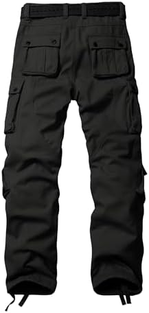 TRGPSG Men's Fleece Lined Hiking Cargo Pants