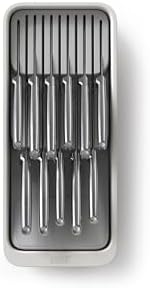 Joseph Joseph DrawerStore Knife Organizer, holds up to 9 knives, Kitchen Organization & Drawer Storage – Compact, Gray