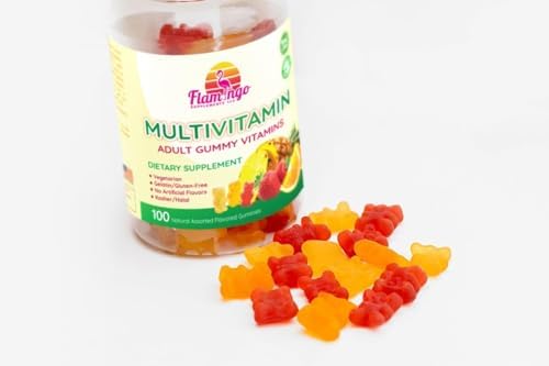 Flamingo Supplements Multivitamin Gummies | Vegan Friendly, Kosher Halal NO Gluten or Gelatin, no GMO| for Men