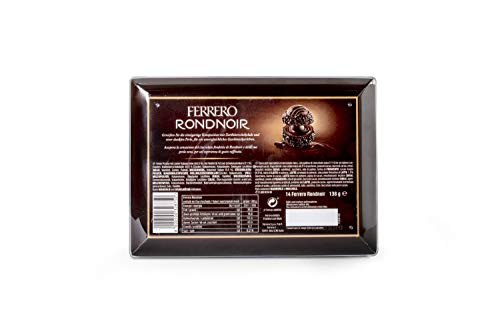 Ferrero Rocher Rondnoir, Premium Dark Chocolate 14 Count - Individually Wrapped Candy Gift Box with Cocoa Filling