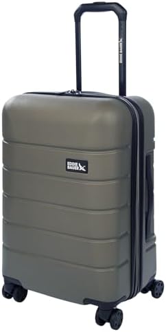 Eddie Bauer Glacier Checked 30" Luggage | Hardside | Spinner Wheels | Expandable | Lightweight | Travel Essentials - Sprig Green