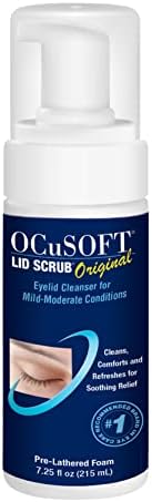 OCuSOFT Original Foaming Eyelid Cleanser - Mild Instant Foam to Remove Oil, Dust