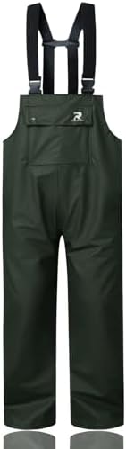 RainRider Rain Pants for Men Women Waterproof Rain Gear Bib Overalls Trousers for Fishing Hunting
