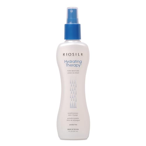 BioSilk Hydrating Therapy Pure Moisture, Leave-In Hair Spray for Frizz Control & Hydration, Adds Shine, Replenishes Hair Moisture, Sulfate-Free