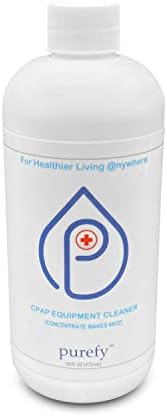 PUREFY CPAP Equipment Cleaner and Pre-wash (16oz Concentrate