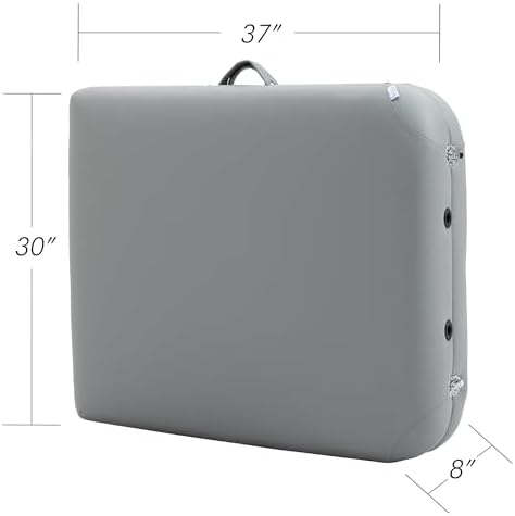 Sierra Comfort Premium Wide Portable Massage Table, SC-600 (Gray)