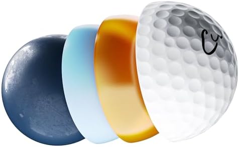 Cut Blue Golf Balls, 4 Piece Urethane (One Dozen)