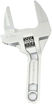 Adjustable Spanner Wrench 16-68mm, short shank plumbing wrench for tight spaces, mini plumber wrench for bathroom kitchen pipe nuts bolts