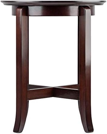 Winsome Toby Round End Table | Small Practical and Elegant Round Table for Bedroom, Den, or Living Room, Furniture Essentials for New Homes