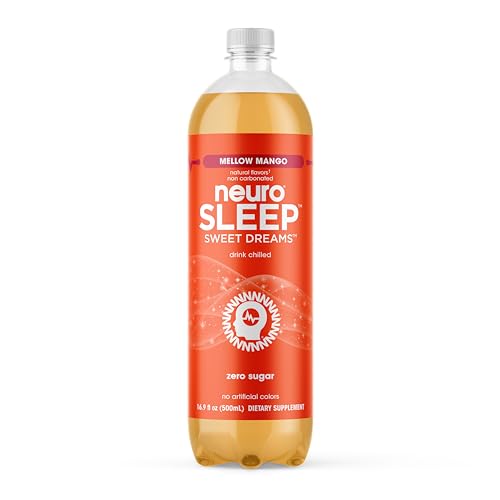 neuroSLEEP | Tangerine Dream | Functional Beverage for Restful Sleep, Non-Carbonated; 16.9 Fl Oz (Pack of 12)