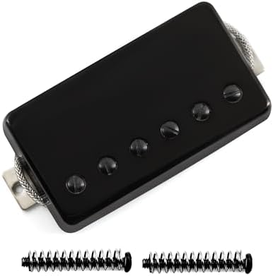 FLEOR Alnico5 Guitar Humbucker Pickup Set Chrome Bridge & Neck Pickups Compatible with LP style Guitar Part