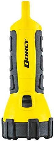 Dorcy 150 Lumen Floating Water Resistant LED Flashlight with Carabineer Clip, Yellow (41-2510)
