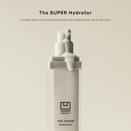 U Beauty The SUPER Hydrator - Mega-Dose Skin Hydrator and Hyaluronic Acid Moisturizing Cream with Peptides and Grapeseed Oil for Supple, Smooth