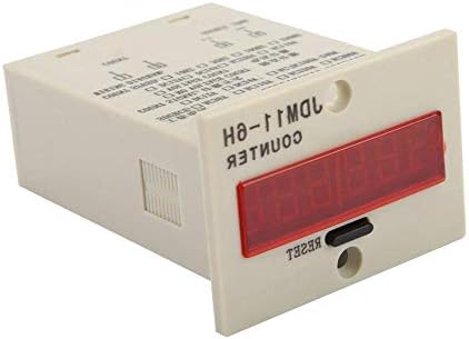 Hilitand 6 Digit Electronic Counter, JDM11-6H, Black, DC 12V/24V/36V