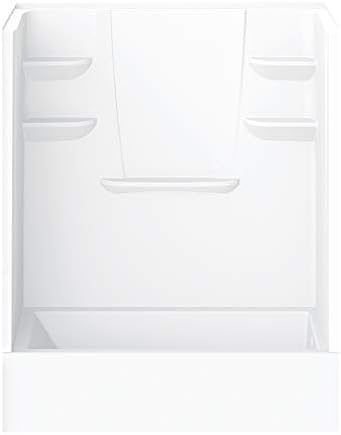 A2 6032CTSMMR-134561-WC Bath/Shower Kit with Door, 60-in L x 32-in W x 82-in H, White/Chrome