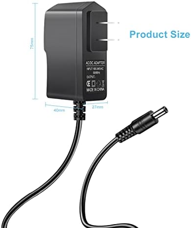 9V Power Cord for Bowflex Max Trainer M5 Adapter, M3 M6 M7 M8 HVT Exercise Plus Elliptical Treadmill Cardio Machine Power Supply Cord