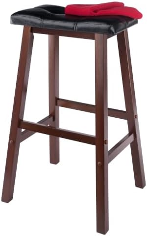 Winsome Mona Stool, 24", Antique Walnut