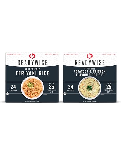 READYWISE Emergency Food Supply Freeze Dried Vegetables, 72 Servings